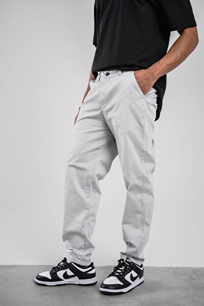 NOMARC Gray Gabardine Trousers