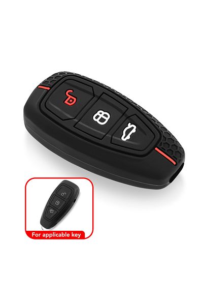 Choice Red Silicone Car Key Case Shell For Ford Kuga Focus Mk3 Mk4 Mondeo Fiesta Titanium Ecosport Transit