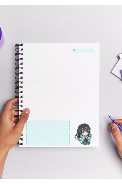 Home Demon Slayer Muichiro Spiral Notebook A5 (50 Sheets)