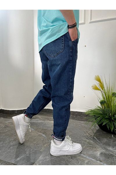 NOMARC 6058 Πόδι με γραμμωτό κώδικα Navy Blue Jean