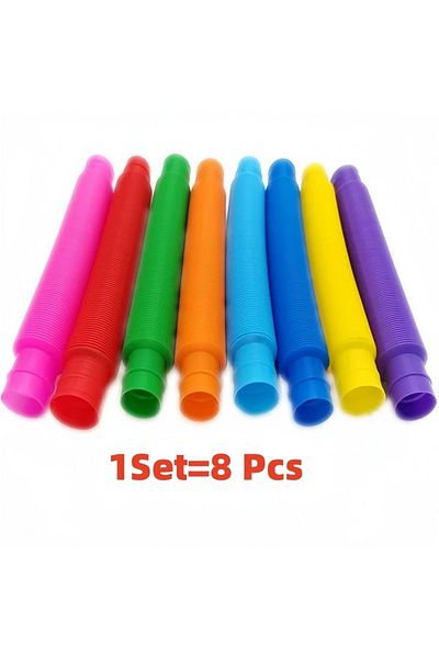 Choice 1-8Pcs Tubes Sensory Toy Fidget Stress Relieve Squeeze Toys Strbess Relief Educational Antistress...