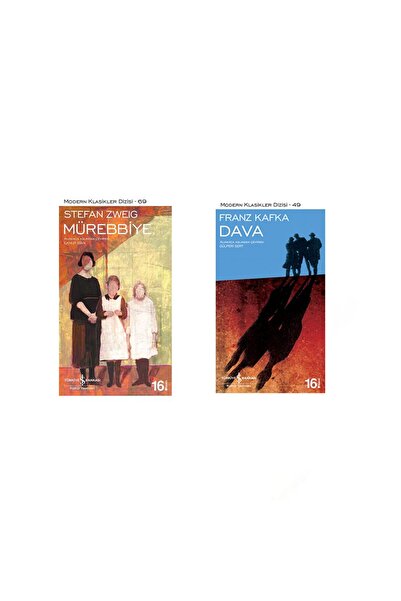 TÜRKİYE İŞ BANKASI KÜLTÜR YAYINLARI Mürebbiye (Stefan Zweig) - Dava (Franz Ka...