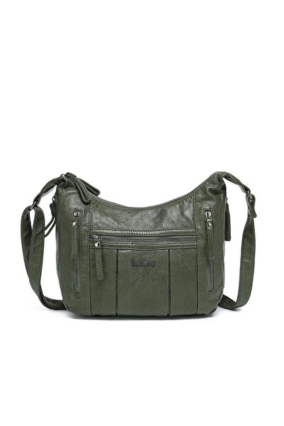 BARCELONA 21K Yıkama Deri Askılı Postacı Kadın Çantası 21-K Barcelona 1891