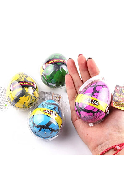 Choice 4 قطع بيض ديناصور 4 قطع تفقيس سحري لنمو الديناصورات إضافة الماء لنمو ا...