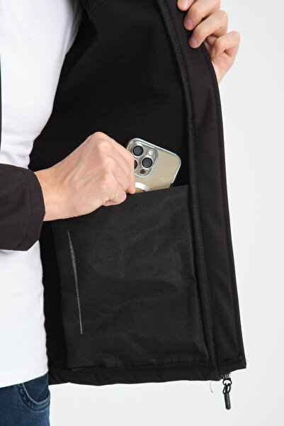 H&A İSTANBUL Ανδρικό παλτό Softshell - Αδιάβροχο και αντιανεμικό, Fleece εσωτερικά