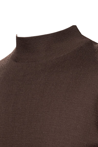 Çizgi Triko Ανδρικά πλεκτά Πλεκτό πουλόβερ με μισό ζιβάγκο χειμωνιάτικο πλεκτό ατσάλι