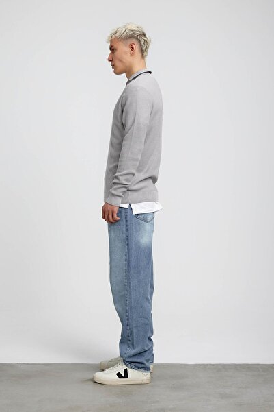 NOMARC Сірий комір, детальний трикотаж