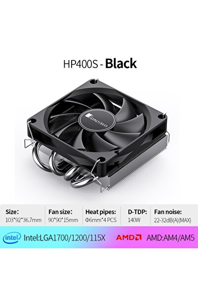 Choice كما هو موضح، مبرد وحدة المعالجة المركزية Jonsbo HP400S أسود اللون، مزو...