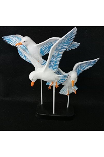 ramse hediyelik eşya 3lü martı set biblo