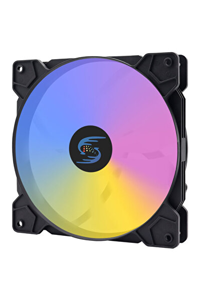 Choice مروحة كمبيوتر ملونة RGB بيضاء مقاس 140 مم، مروحة هادئة لحافظة الكمبيوتر، مروحة RGB مقاس 140 مم، مروحة تبريد كمبيوتر رباعية الأطراف