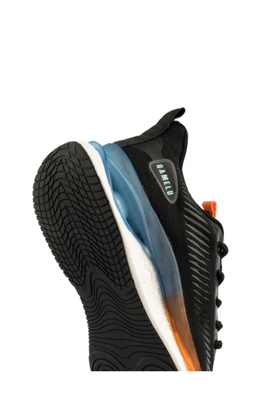 GAMELU Μαύρο πορτοκαλί χρώμα Λεπτομέρεια Καθημερινή Ορθοπεδική Σόλα Memory Memory Air Bosth Sneaker Παπούτσια