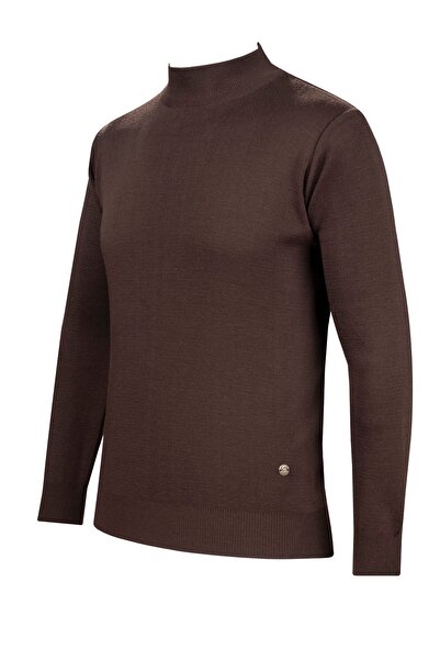 Çizgi Triko Ανδρικά πλεκτά Πλεκτό πουλόβερ με μισό ζιβάγκο χειμωνιάτικο πλεκτό ατσάλι