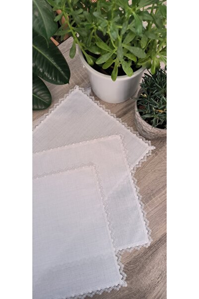 MODATU 3 parça yatak odası takımı/ güpürlü beyaz