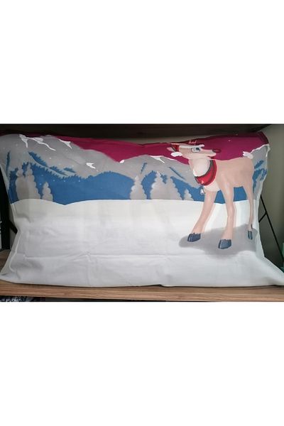 Taç Christmas Pattern Ranforce Case Pillow - 50X70 cm
