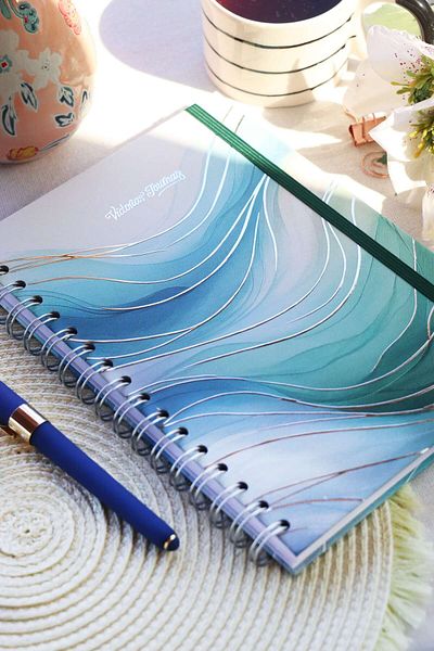 Victoria's Journals Caiet cu spirală de 192 pagini - 96 coli, 17x24 cm, 90gr punctat
