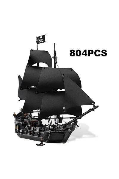 Bibilock No Original Box Pirate Ship Creative Pirates The Black Pearl Ship Building Blocks 4184 Boat Model Ca