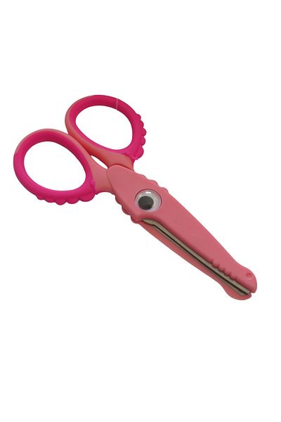 Polin Cute Crocodile Figured Silicone Handle Blunt Tip Student Scissors
