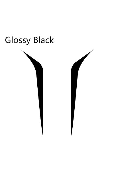 Choice Glossy Black 2pcs Car Hood Cover Stickers For Audi Bmw Ford Volkswagen Toyota Renault Mercedes Benz