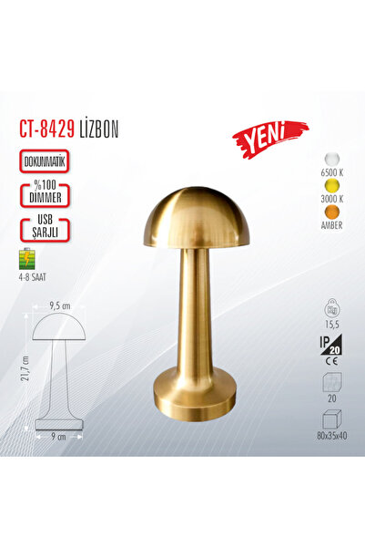 Cata CT-8429 LİZBON ŞARJLI MASA LAMBASI