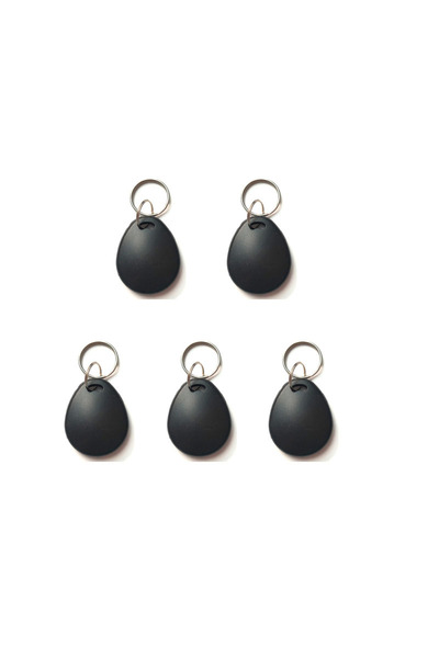 Choice 5pcs 5/10Pcs Black RFID ID 125KHz EM4305 T5577 Waterproof Blank Key Ring Tag Copy Writable Rewritabl