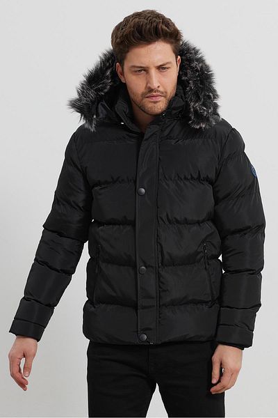 yakamor Men's Hooded Puffer Jacket