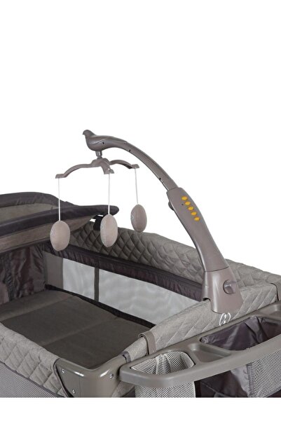 Prego Miami 70x120 Anne Yanı Asansörlü Park Beşik Füme