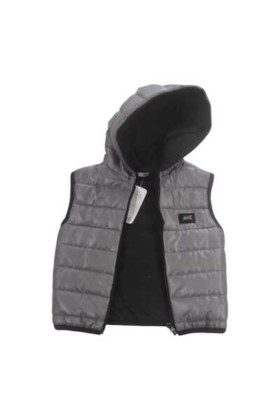 Boni Railway Quilted Hooded Children's Puffer Vest