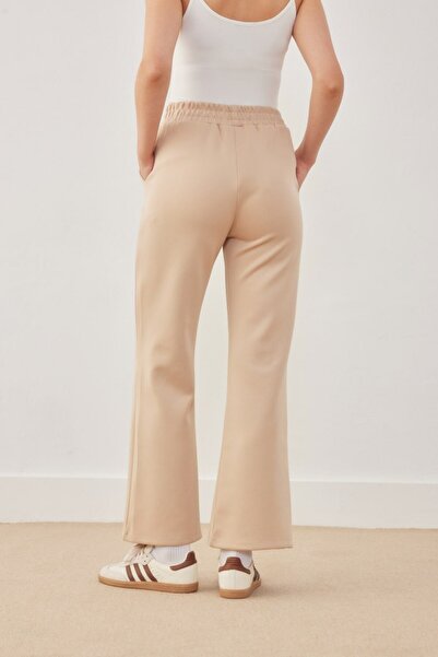 MVStore Kadın Çima Detaylı Scuba Bol Paça  Pantolon