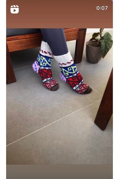 MESKSTORE Local Hand Knitted Socks 3 Pairs (Indicate Number)