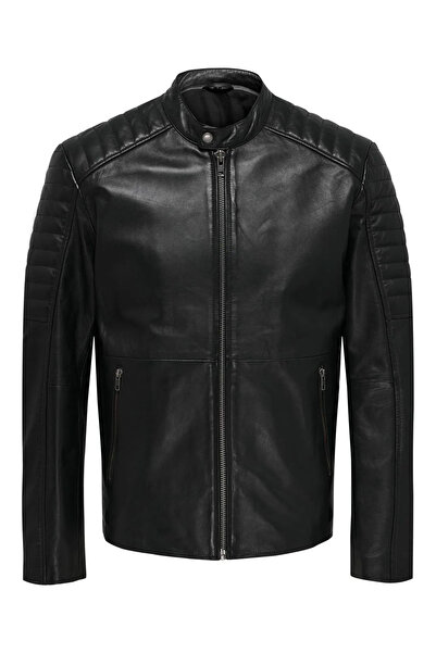 Only & Sons ONSMAXSOE LEATHER JACKET OTW NOOS Gerçek Deri Erkek Ceket