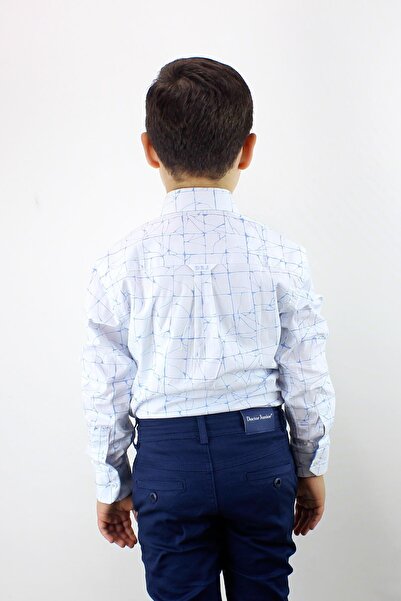 Doctor junior Cămașă slim cu mâneci pliabile pentru băiat