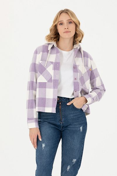 U.S. Polo Assn. Women's Lilac Long Sleeve Shirt 50271448 -Vr034