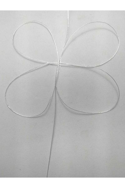 Eskişehir hobi sanat 50 Meters White Color 0.3 Mm Thin Rosary Thread