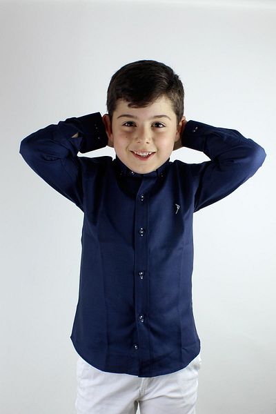 Doctor junior Риза за момче с дълъг ръкав