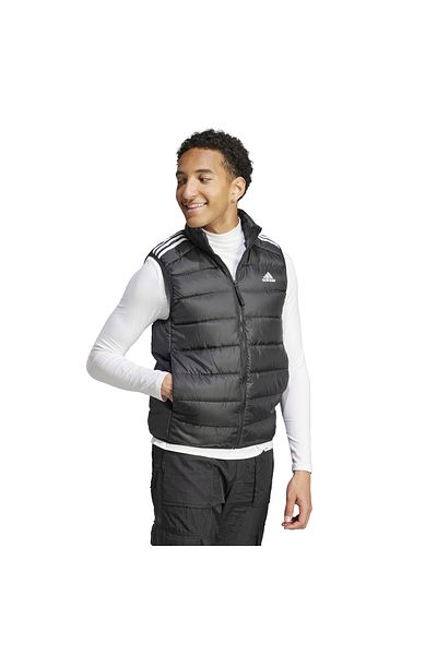 adidas Men's Essentials 3-Stripes Light down Vest Black Hz5728