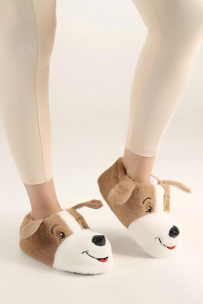 Clothco Unisex Köpek Figürlü Panduf Ev Pandufu