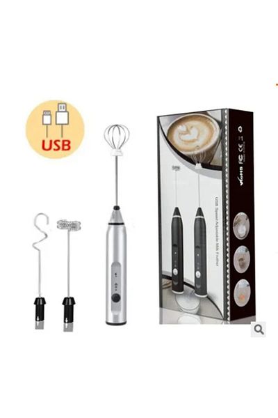 Choice 200113 Portable Electric Milk Frothers Handheld Blender USB Mini Coffee Maker Whisk Mixer Cappuccino