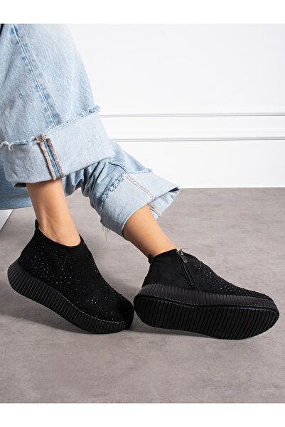 Alemdar Shoes LİVİNA Siyah Taş Detay Kadın Bot