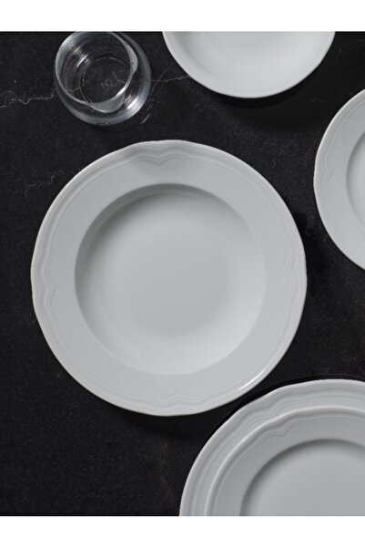 Güral Porselen Venedik 6 adet 24 cm Çukur Tabak