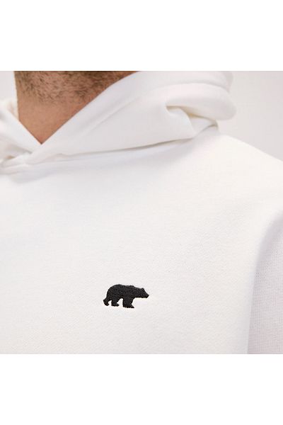 Bad Bear Drake Oversize Men's White Hooded Hoodie