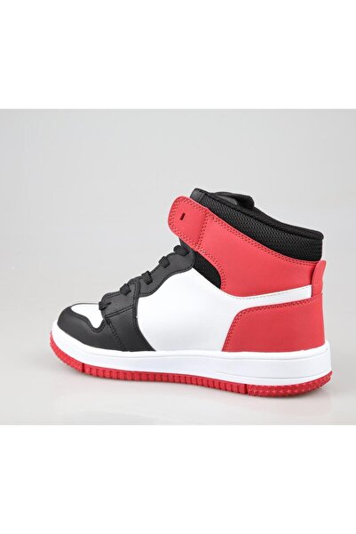 Cool Haykat Boğazlı Grs Siyah-Kırmızı Unisex Sneakers