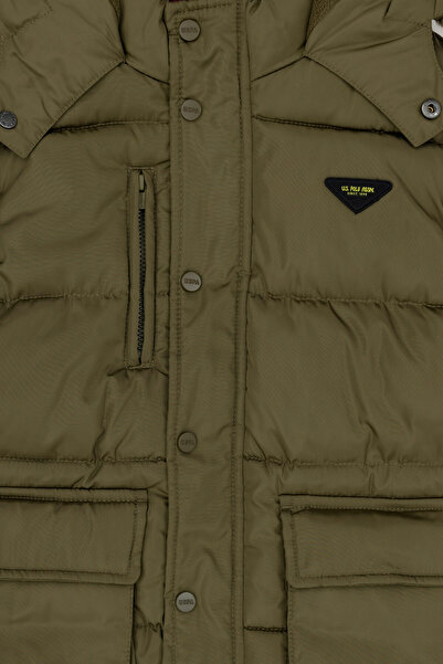 U.S. Polo Assn. Παλτό με κουκούλα για αγόρι χακί 50271503 -VR027