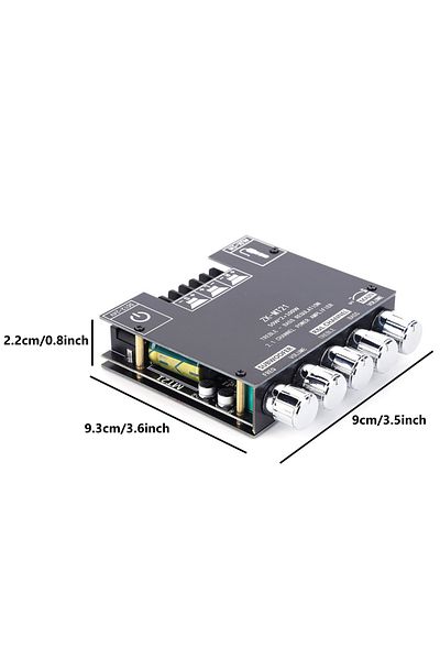 ALLOYSEED Amplifier Board 12v 24v Subwoofer Digital Power Amplifier Board Zk Mt21 100w 2.1 Channel Aux Audio S