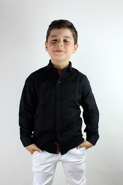 Doctor junior Риза за момче с дълъг ръкав