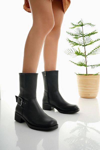 Oksit Γυναικείες μπότες Marie Fleece Inside πόρπη με φερμουάρ