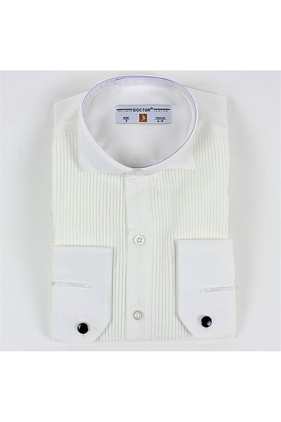 Doctor junior Men's Collar Children's Shirt with Cufflinks