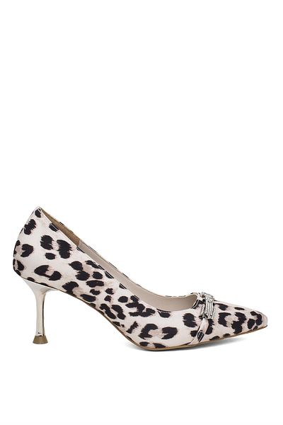 MİSS PARK MODA Miss Park Moda - Beige Colored Women's Classic Heeled Shoes Pm450 K306