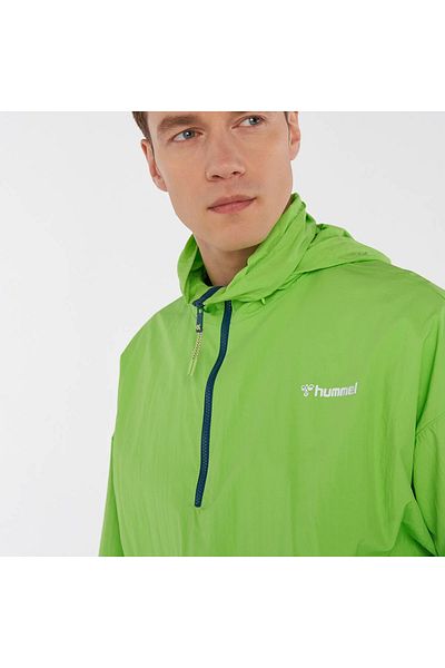hummel Ανδρικό πράσινο αδιάβροχο με κουκούλα Folo
