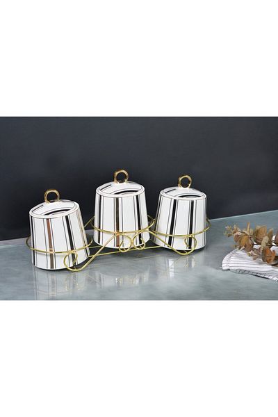 Paçi Lisa 3 Pieces Porcelain Spice Set