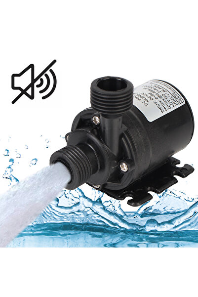 Choice مضخة مياه غاطسة بمحرك صغير بدون فرشاة بقوة 12 فولت تيار مستمر فائقة الهدوء 800 لتر/ساعة للحديقة محمولة بطول 5 أمتار...